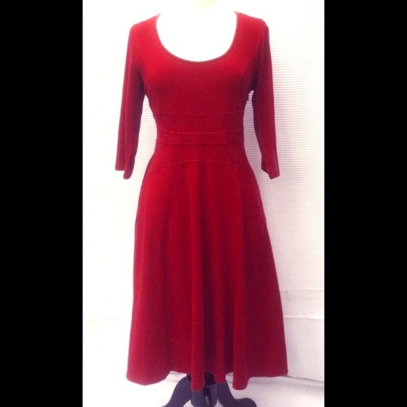 fit and flare midi dress with pockets